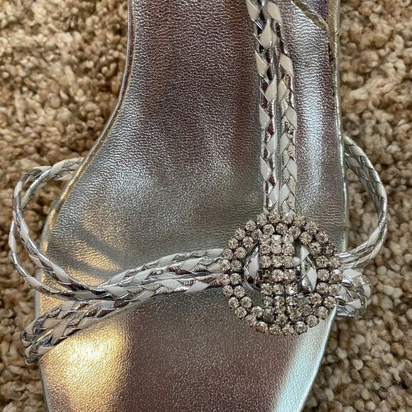 Wild Rose Boho Rhinestone Formal Heels Womens Shoes Size 11 - Picture 3 of 6
